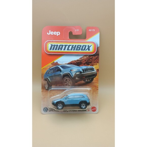 Matchbox Jeep Cherokee Trailhawk Blue #45 Mainline 2025 Case F (In-Stock) New - Picture 1 of 7